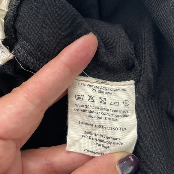 The Mama Set Pregnancy Leggings & Beyond Full Length In Black Size 2 Medium - Picture 6 of 6